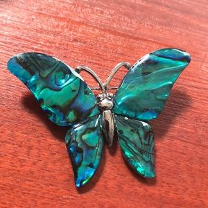Abalone Butterfly Brooch